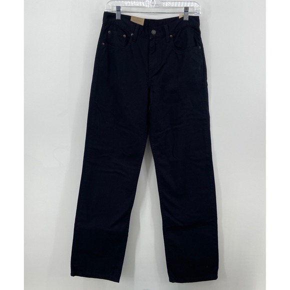 Levi's Denim - Levis Low Pro Straight Leg Jeans Black Mid Rise Denim 27x30 A19640016